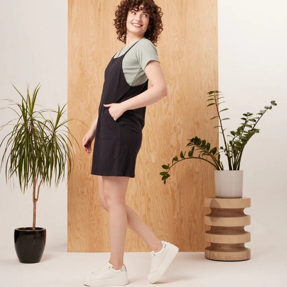 NWT Known Supply 100% Organic Cotton Racerback Macy Dress Jumper - Picture 3 of 7